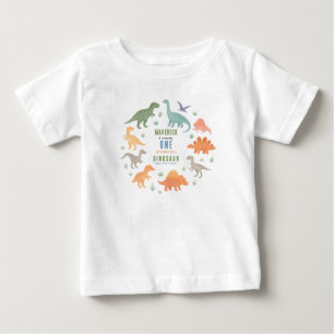Dinosaur 1. Geburtstagsfeier   Süße Vorgeschichte Baby T-shirt