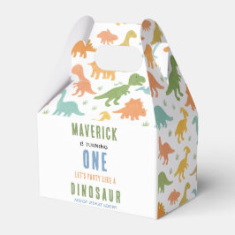 Dinosaur 1st Birthday Party | Cute Prehistoric  Geschenkschachtel