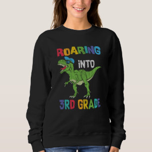 Dinosaur 3. Klasse Rückkehr zur Schule Kinder Gesc Sweatshirt