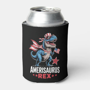 Dinosaur 4. Juli Amerisaurus T Rex Lustig Dosenkühler