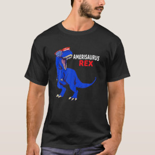 Dinosaur 4. Juli Jungs Kinder Männer Funny Amerisa T-Shirt