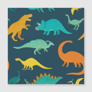 Dinosaur Adventure: Das Kinderzimmer der Kinder Magnetkarte