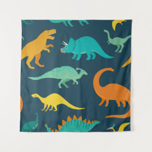 Dinosaur Adventure: Das Kinderzimmer der Kinder Wandteppich