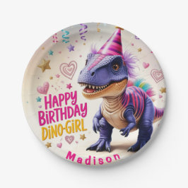 Dinosaur Adventure Happy Birthday Pappteller