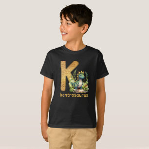 Dinosaur Alphabet K Typ Kentrosaurus T-Shirt