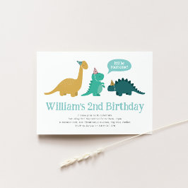 Dinosaur Anniversaire Fête Invitation