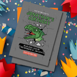 Dinosaur Anniversaire Invitation Anniversaire de e