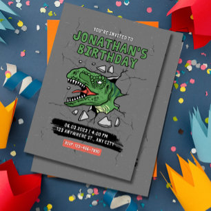 Dinosaur Anniversaire Invitation Anniversaire de e