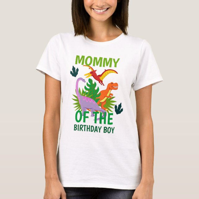 Dinosaur anniversaire maman tshirts femmes (Devant)