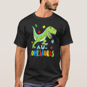 Dinosaur-Autismus-Bewusstseins-Rex-Rawr-Puzzle-Her T-Shirt