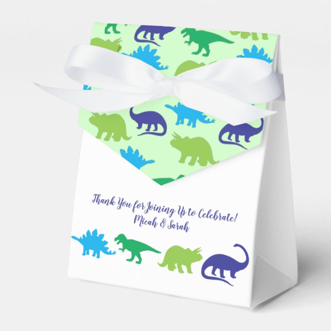Dinosaur Baby Dusche Geschenkschachtel (Vorderseite)
