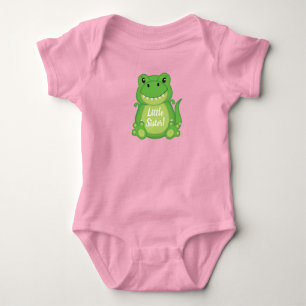Dinosaur Baby Shower T-Rex Pink Girl Strampler