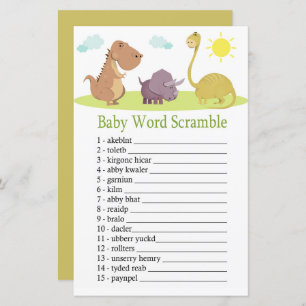 Dinosaur Baby Wortspiel