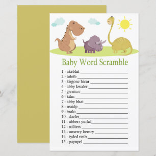 Dinosaur-Baby-Wortverwirrungsspiel
