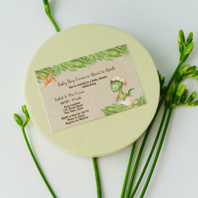 Dinosaur Babydusche Einladung (Von Creator hochgeladen)