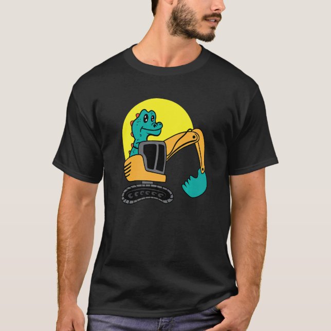 Dinosaur-Baggerspielzeug-Sammler T-Shirt (Vorderseite)