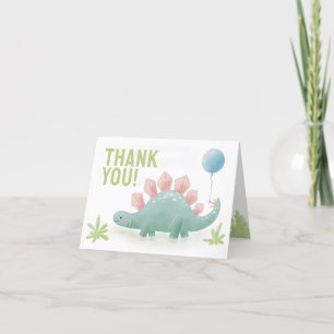 Dinosaur-Ballon-Dankeschön-Karte Dankeskarte