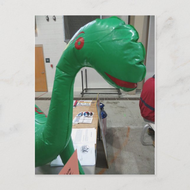 Dinosaur Ballon Postkarte (Vorderseite)