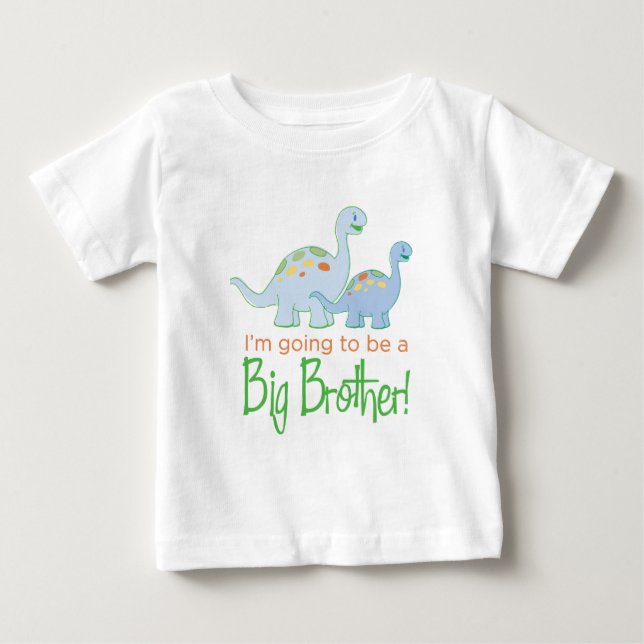 Dinosaur-Big-Brother Baby T-shirt (Vorderseite)