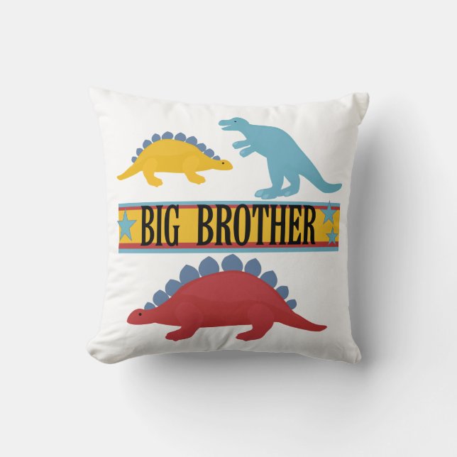 Dinosaur Big Brother Kissen (Vorderseite)