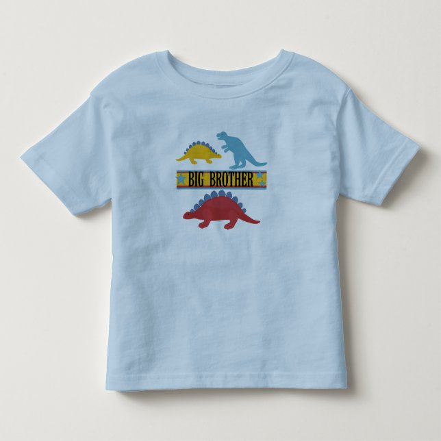 Dinosaur Big Brother Kleinkind T-shirt (Vorderseite)