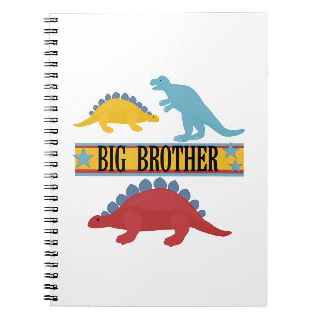 Dinosaur Big Brother Notizblock (Vorderseite)