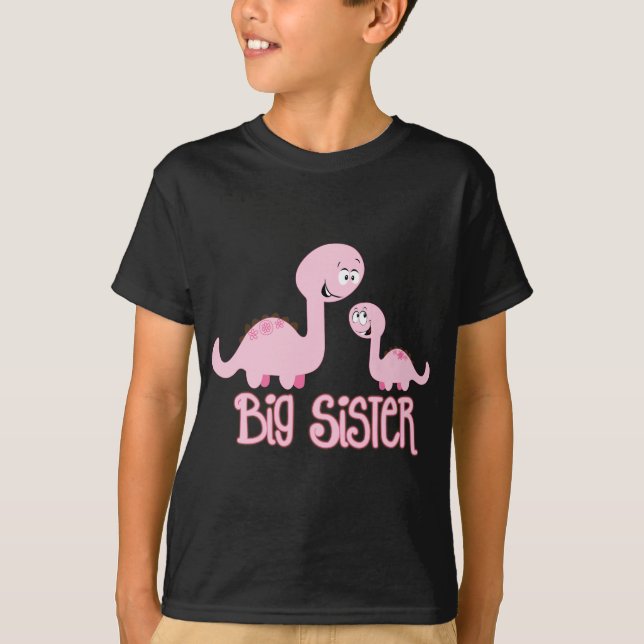 Dinosaur Big Sister T-Shirt (Vorderseite)