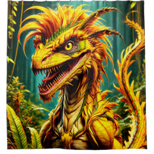 Dinosaur Bird Duschvorhang