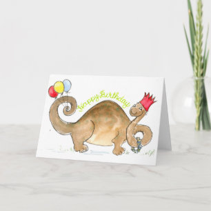 Dinosaur Birthday Card Karte