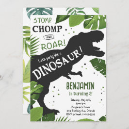 Dinosaur Birthday Einladung