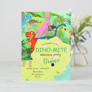 Dinosaur Birthday Einladung