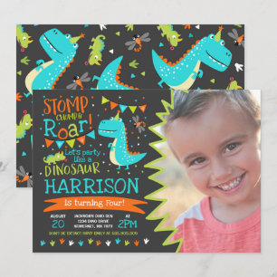 Dinosaur Birthday Einladung Dinosaur Roar Party