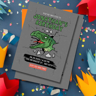 Dinosaur Birthday Einladung Kindergeburtstag Party