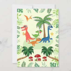 Dinosaur Birthday Einladung T REX Geburtstagkarte
