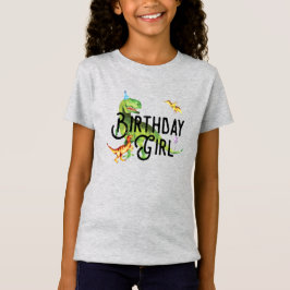 Dinosaur Birthday Girl Shirt
