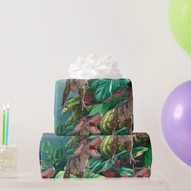 Dinosaur Birthday Jurassic World Geschenkpapier (Partygeschenke)