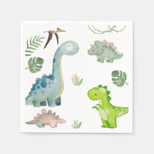 Dinosaur Birthday Napkins Serviette