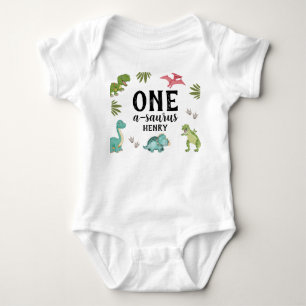 Dinosaur Birthday Party Baby Strampler