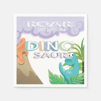 Dinosaur Birthday Party Design Serviette