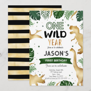 Dinosaur Birthday Party Einladung