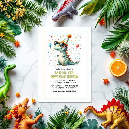 Dinosaur Birthday Party Einladung