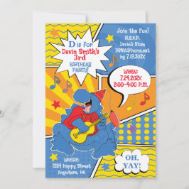 Dinosaur Birthday Party Einladung