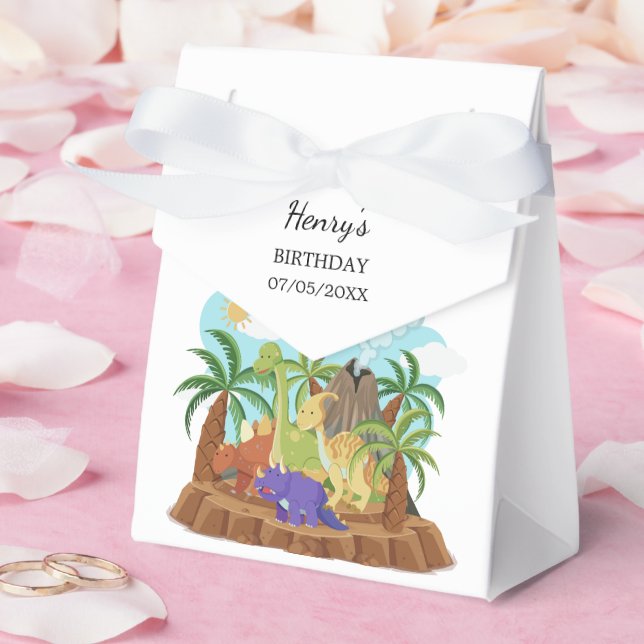 Dinosaur Birthday Party Geschenkschachtel (Hochzeit)