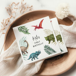 Dinosaur Birthday Party Paper Teller Serviette
