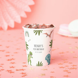 Dinosaur Birthday Party Pappbecher