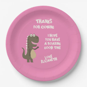Dinosaur Birthday Party Pappteller