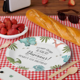 Dinosaur Birthday Party Pappteller