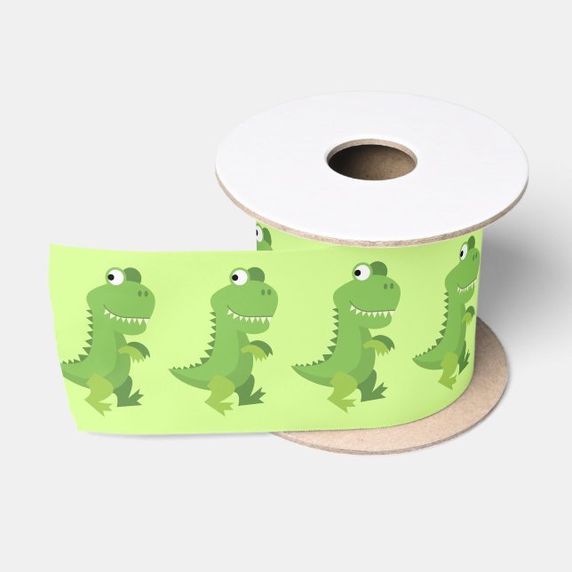 Dinosaur Birthday Party Satinband (Spule)
