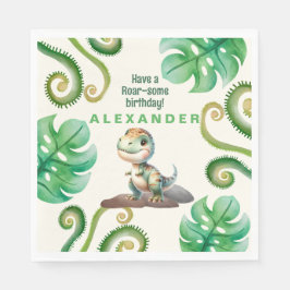 Dinosaur Birthday Party Serviette