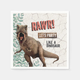 Dinosaur Birthday Serviette